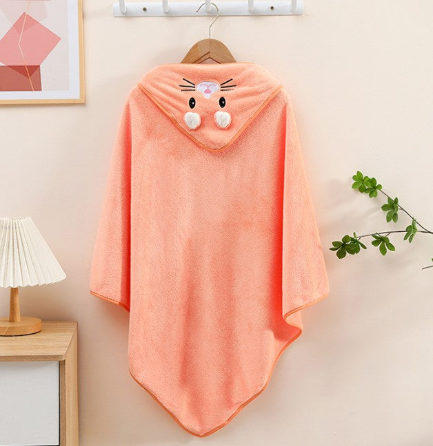 Baby Hooded Towel Cape Quick Dry Bath Robe