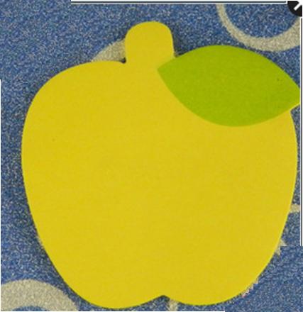 Apple Shape Sticky Notes