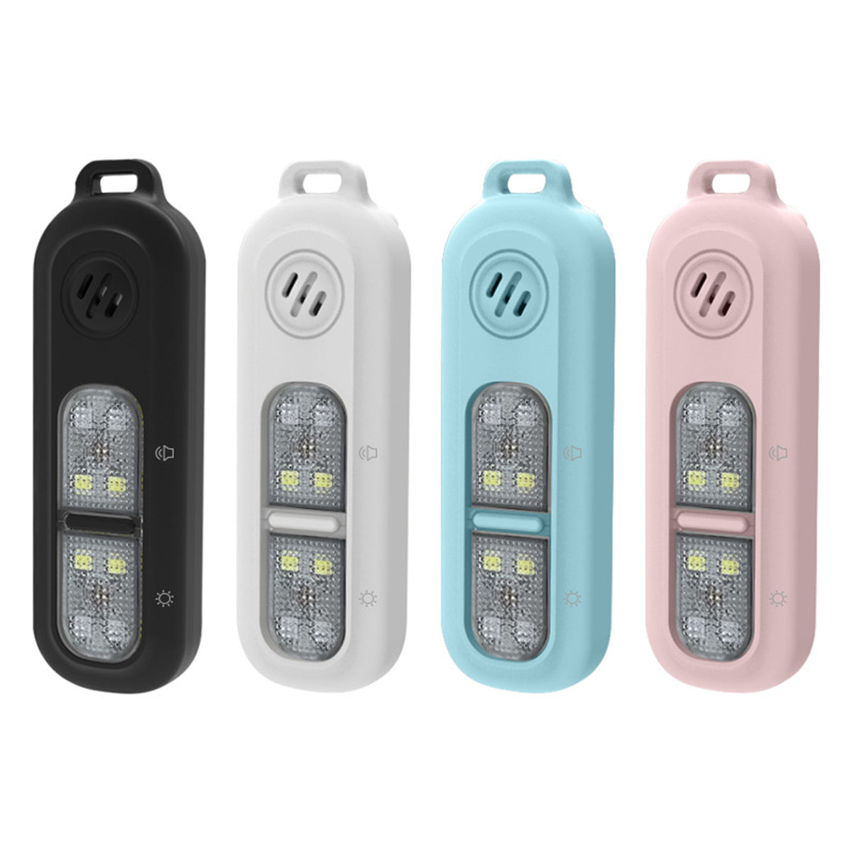 Outdoor Running Light Personal Alarm Clip Self-defense Keychain