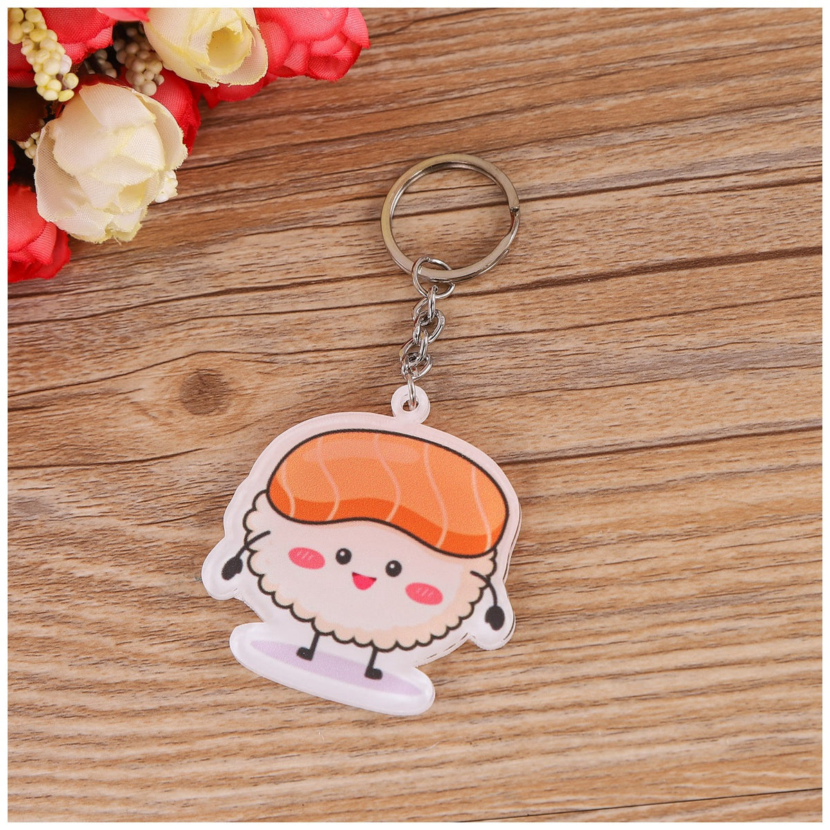 Cute Food Shaped - Two Layers Acrylic Key Chain Holder
