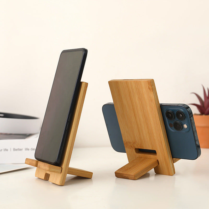 Wood Cell Phone Stand For Desk Phone Holder Tablet Display Stand (Medium Size)