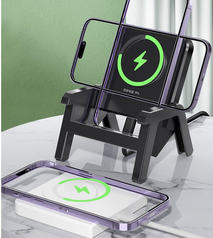 Chair Shape Wireless Fast Charger Stand Dock