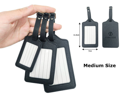 Rectangular Shape PU Leather Luggage Tag (Size M)