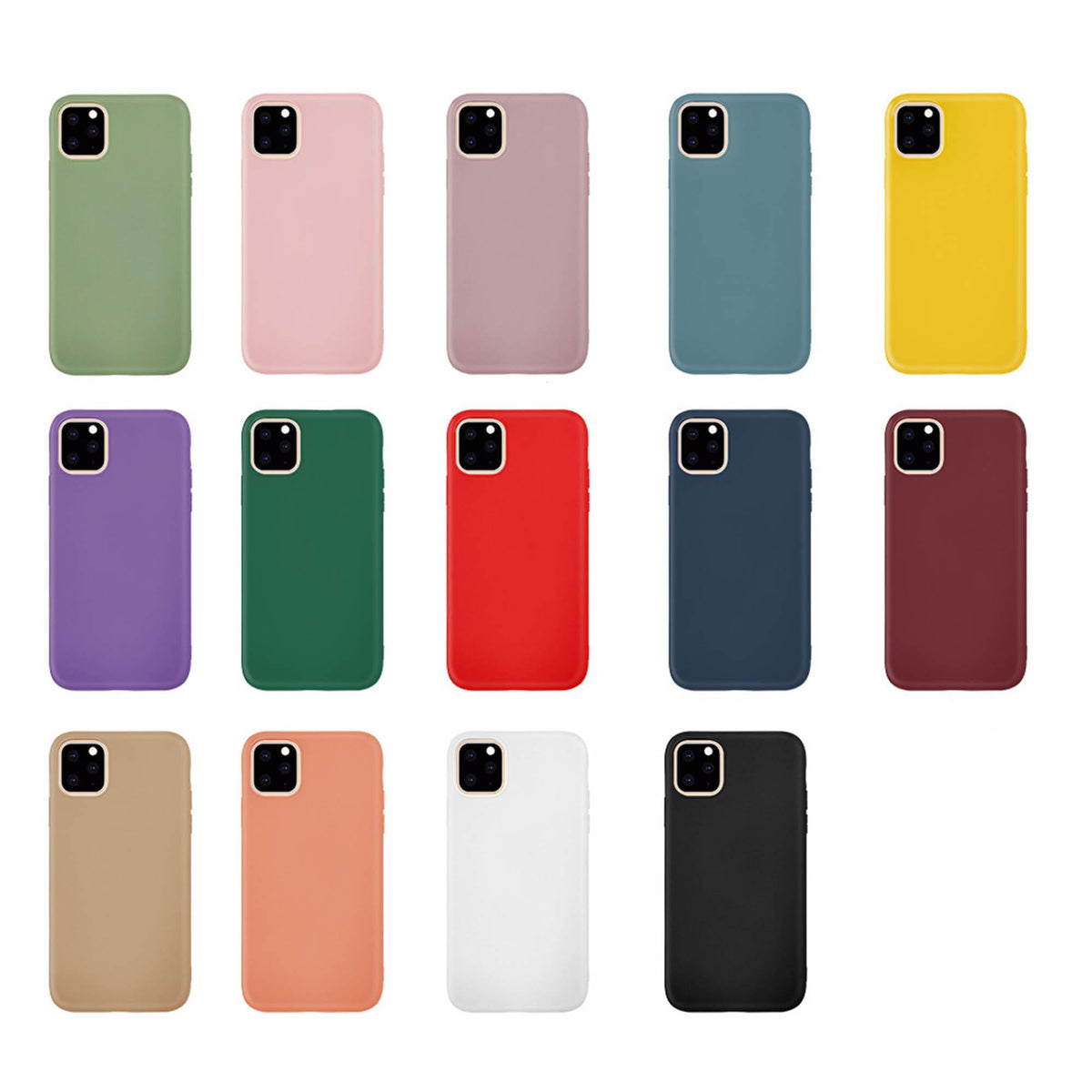 Apple Matte TPU Soft Phone Case