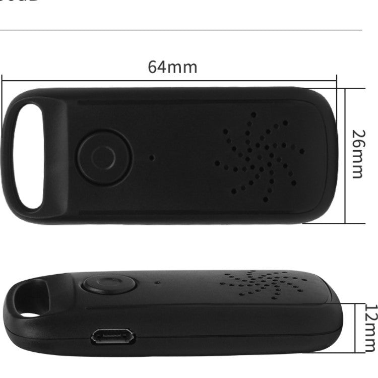 Rectangle Shaped Wireless Smart Tracker Anti-Lost Device Keychain Key Finder W/ Rechargeable Battery