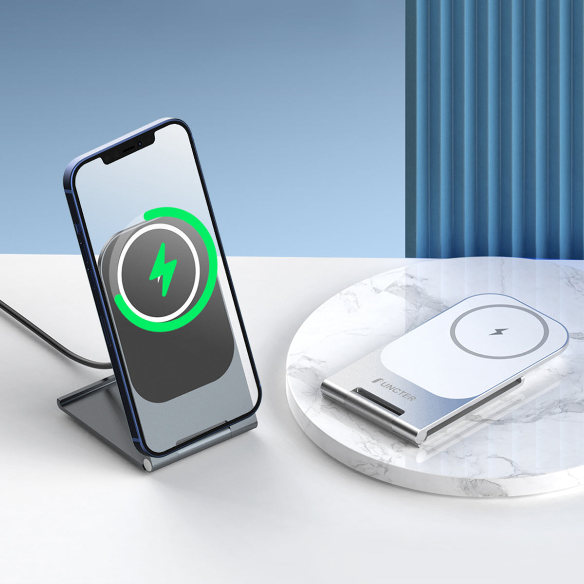 15W Magnetic Foldable Wireless Charger Station Phone Holder