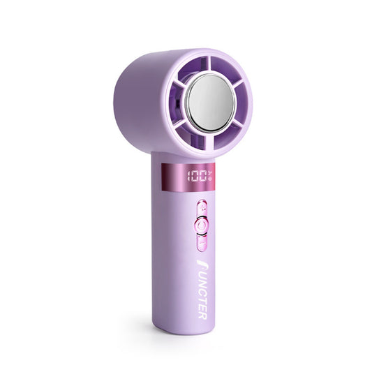 Freezy Personal Fan Refrigeration Fan Handheld Fan W/ 1-100 Stepless Adjusting & Battery Status