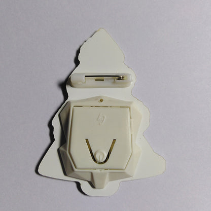 Custom LED Flashing Christmas Brooch Pins
