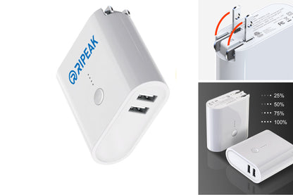 5000mAh Wall Charger (AC) Power Bank W/ETL Certification