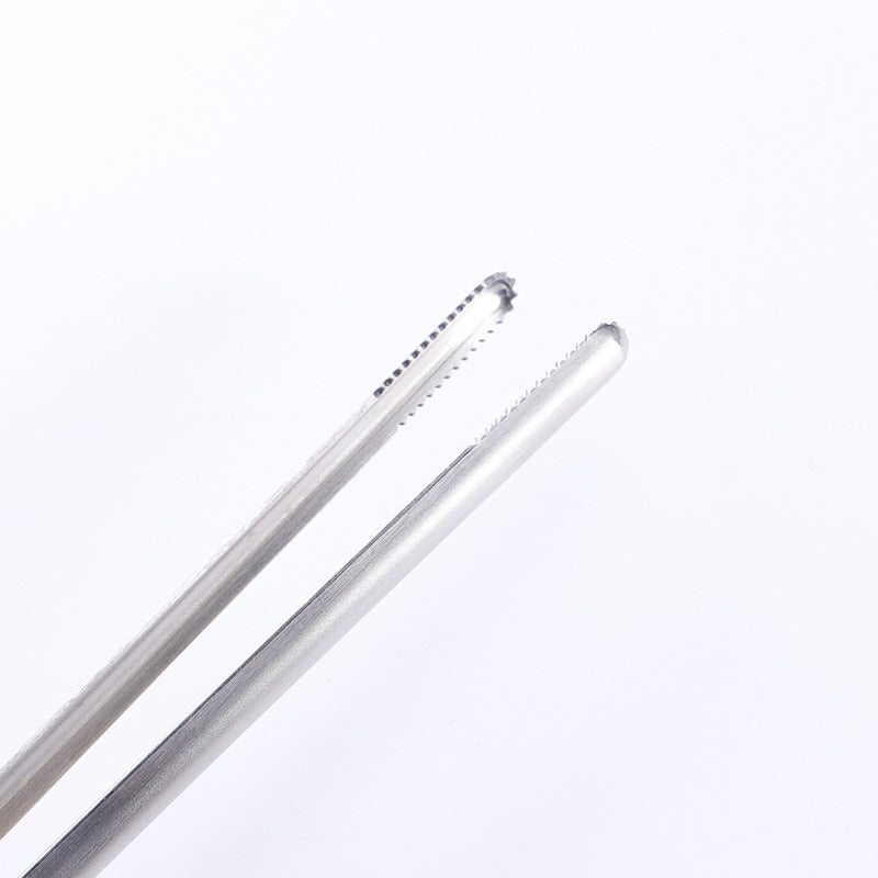 8" 304 Stainless Steel Food Tongs Barbeque Kitchen Tongs