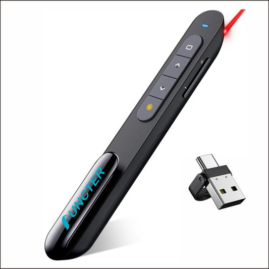 Dual Interface 2.4G Red Lights Wireless Presenters W/A Clip