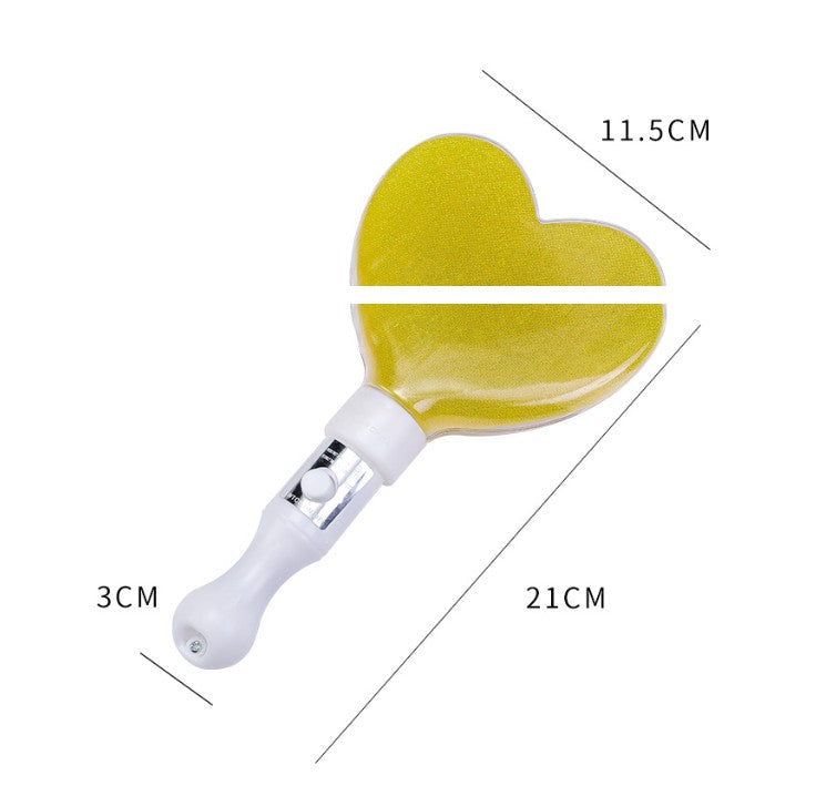 Light Up Heart Glow Stick LED Flashing Hand Wand for Concerts Parties Festivals