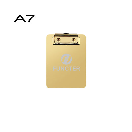 A7 Stainless Steel Heavy Duty Metal Menu Folder & Clipboard