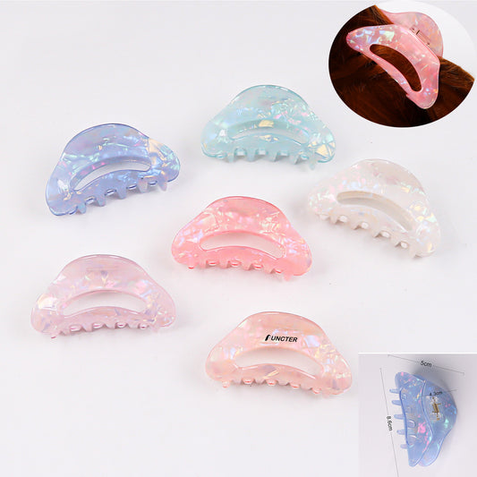 3.15" Colorful Hair Clips, Neutral Claw Clips