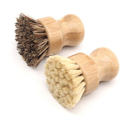 Bamboo Cleaning Scrub Brush Pot Brush