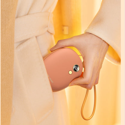 Portable Rechargeable Double-Sided Electric Hand Heater 10,000mAh w/ Power Bank