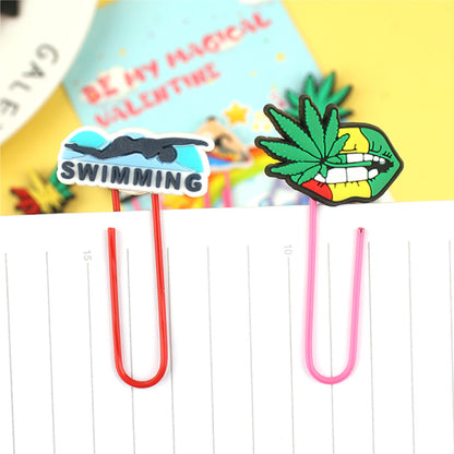 Swimming Guy Bookmark Summer Surfing Paper Clip Paper Clasp