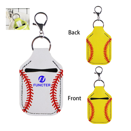 Portable Tennis Design Hand Sanitizer Keychains