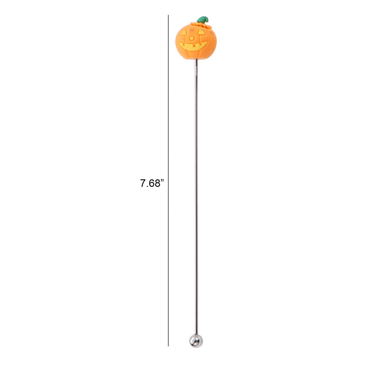 7.68 L Stainless Steel Pumpkin Head Top Beverage Stirrers Coffee Stick