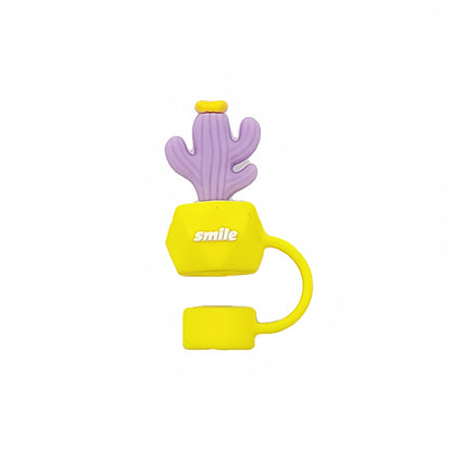 Cactus Shape Silicone Straw Covers Cap