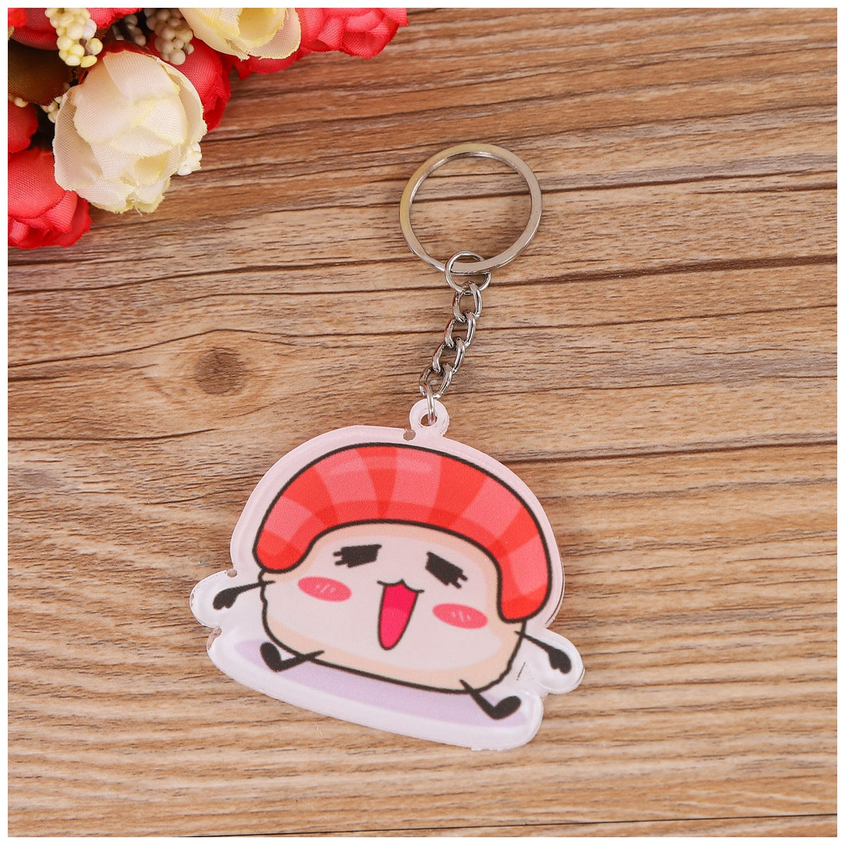 Cute Food Shaped - Two Layers Acrylic Key Chain Holder