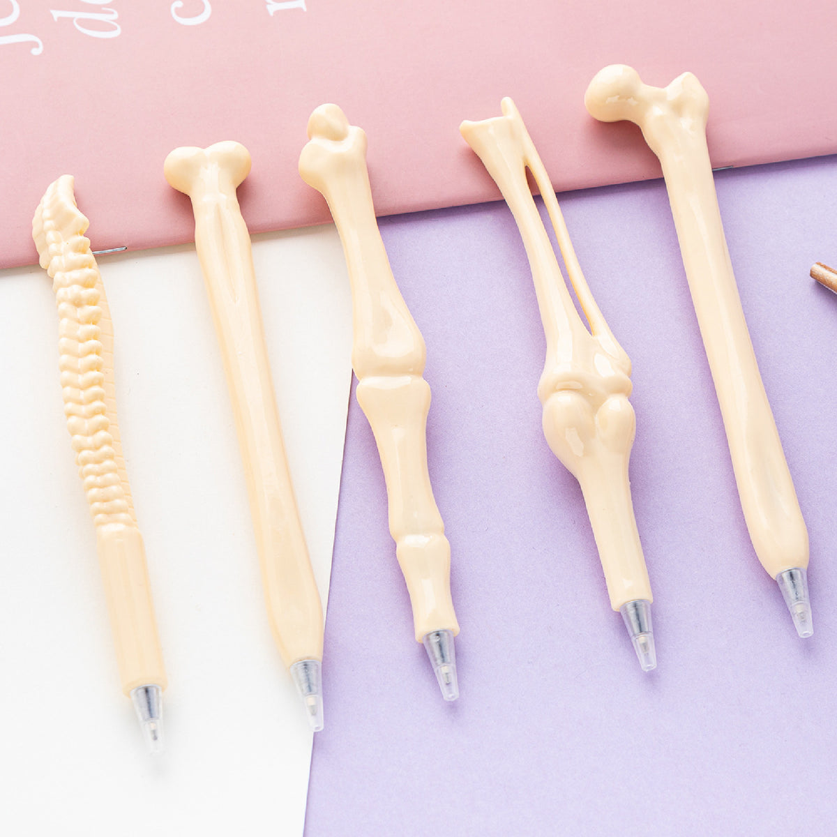 Halloween Finger Bone Pen Skeleton Ballpoint Pen Creative Writing Pen