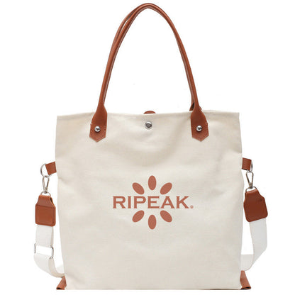 Canvas Grocery Shopping Tote Bag Single Shoulder Bag Cross body Bag