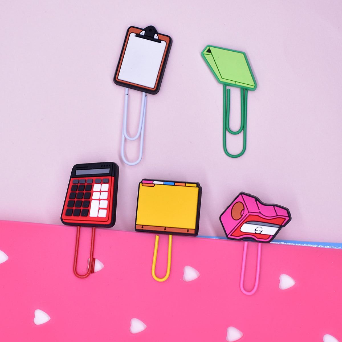Patch Stationery Series - Document Folder Shape PVC Custom Top Paper Clip Coated Clip Paper Clasp