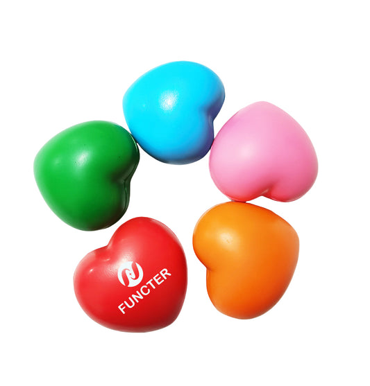 Love Shape Stress Reliever PU Foam Toy Love Shape Model Decoration Pressure Relief Grip Ball