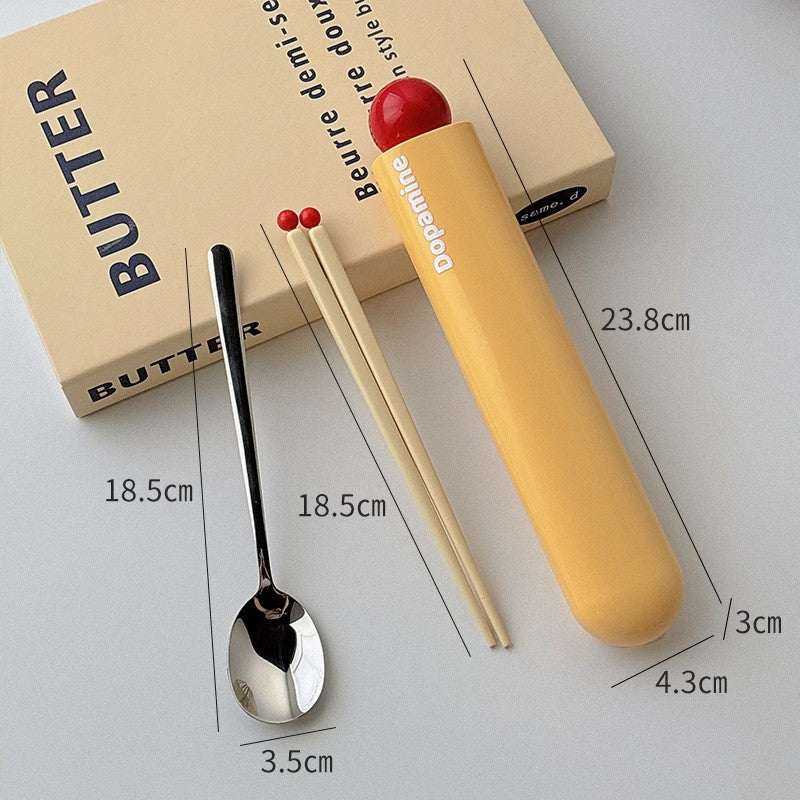 Portable Stainless Steel Chopsticks & Spoon