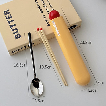 Portable Stainless Steel Chopsticks & Spoon