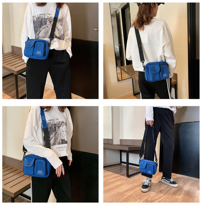 16 oz Canvas Mini Crossbody Bag Single Shoulder Bag Daily Cell Phone Purse Bag Stadium Approved Bag