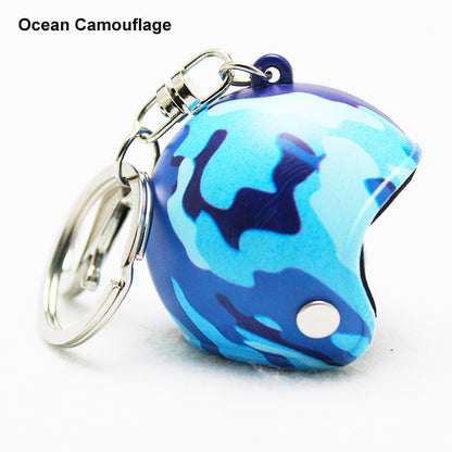 Custom Camouflage Motorcycle Helmet Keychain Phone Pendant Bag Keyring Bag Pendant Charm Accessories