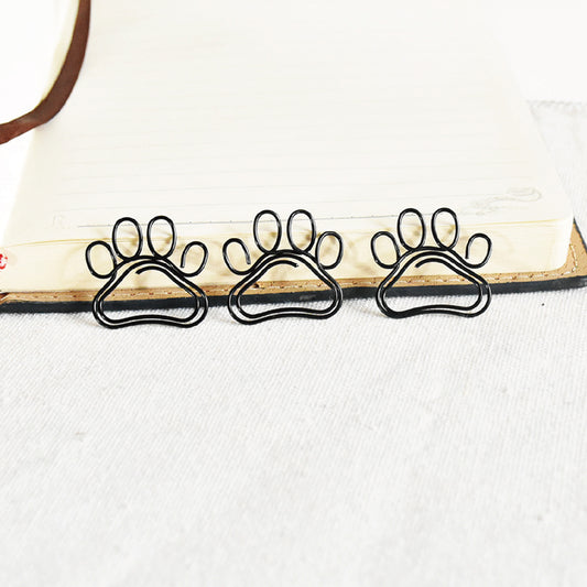 Dog Paw Metal Paper Clasp Custom Shape Paper Clip