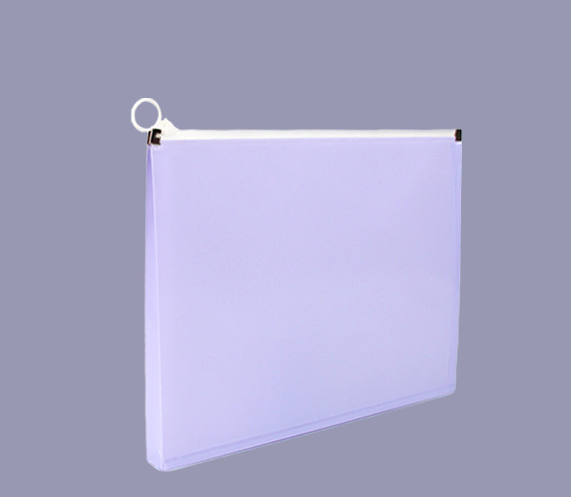 Colorful Zip Plastic Envelopes A4 Zipper Document Folder Letter File Folders Expanding Envelope