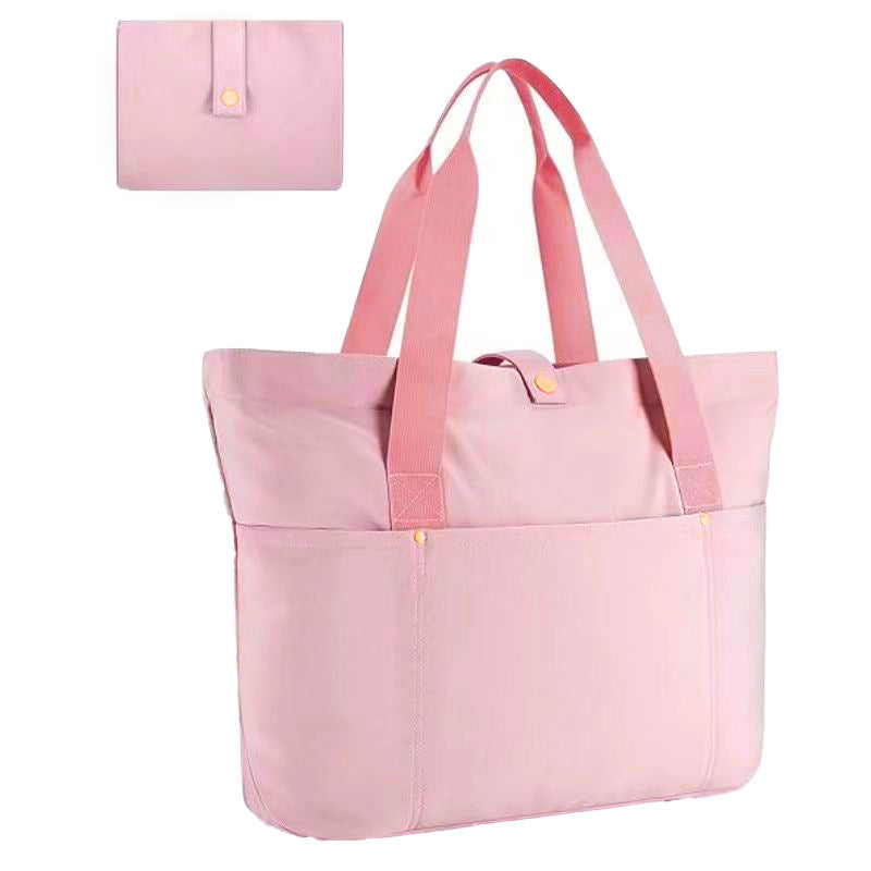 Outdoor Zipper Foldable Bag Multi-Pocket Folding Tote Bag Beach Bag Reusable Shopping Bag
