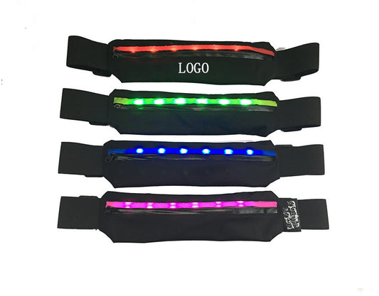 Spandex Fanny Pack w/LED Light