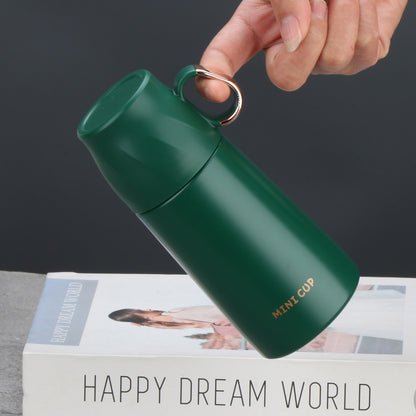 8.8oz/260ML 304 Stainless Steel Mini Insulated Water Bottle With Screw-on Lid Portable Vaccum Mug