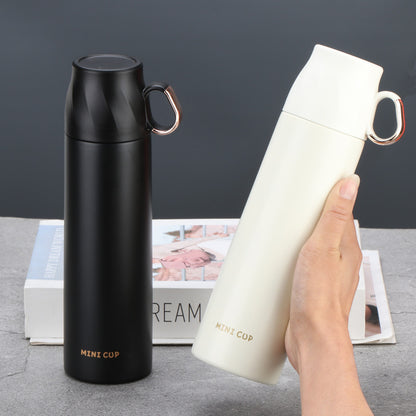 16.9oz/500ML 304 Stainless Steel Insulated Water Bottle With Screw-on Lid Portable Vaccum Mug