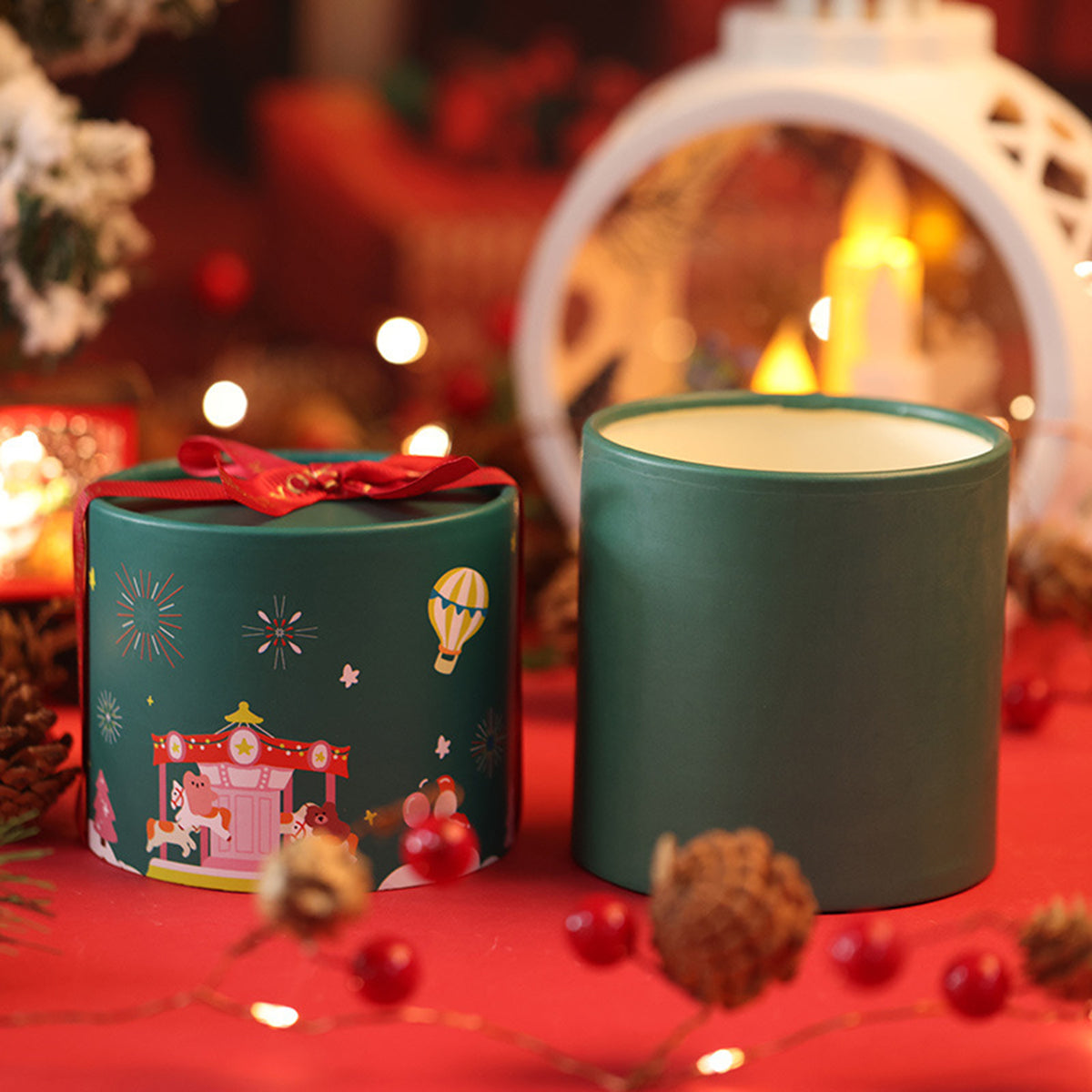 Christmas Candy Boxes Christmas Treat Gift Boxes Xmas Paper Boxes with Handle