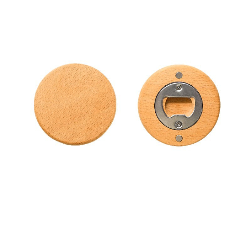 Magnetic Solid Wood Bottle Opener