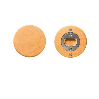 Magnetic Solid Wood Bottle Opener