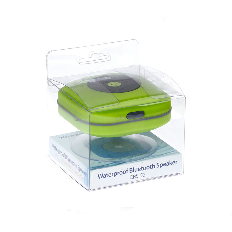 Water-resistance Square Shape Wireless Speaker w/Suction Cup