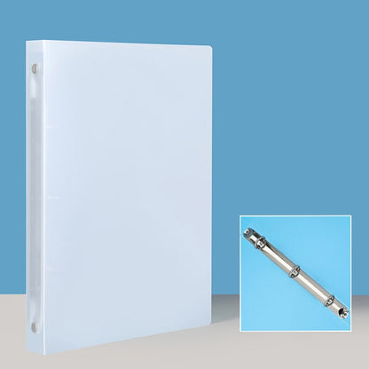A4 Plastic 3-Ring Binder Document Organizer Folder Rounded Rings Binder