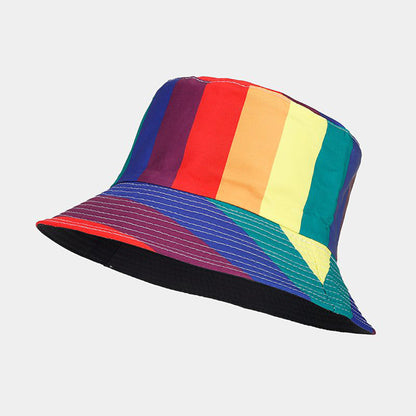 Double-Sided Wear Reversible Polyester Pride Hat Bucket Hat