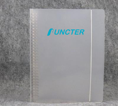 A4 Clear Hard Cover Round Ring Binders 30-Ring Binder Document Folder W/ Elastic Band