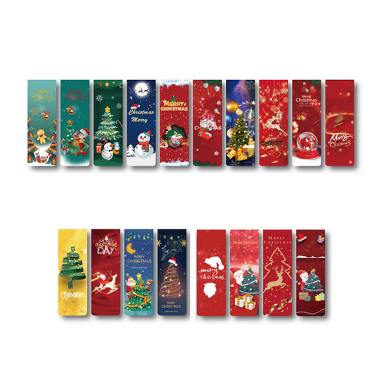 Christmas Magnetic Bookmark Book Marker Clip for Teachers, Students, Book Lovers, Book Worm