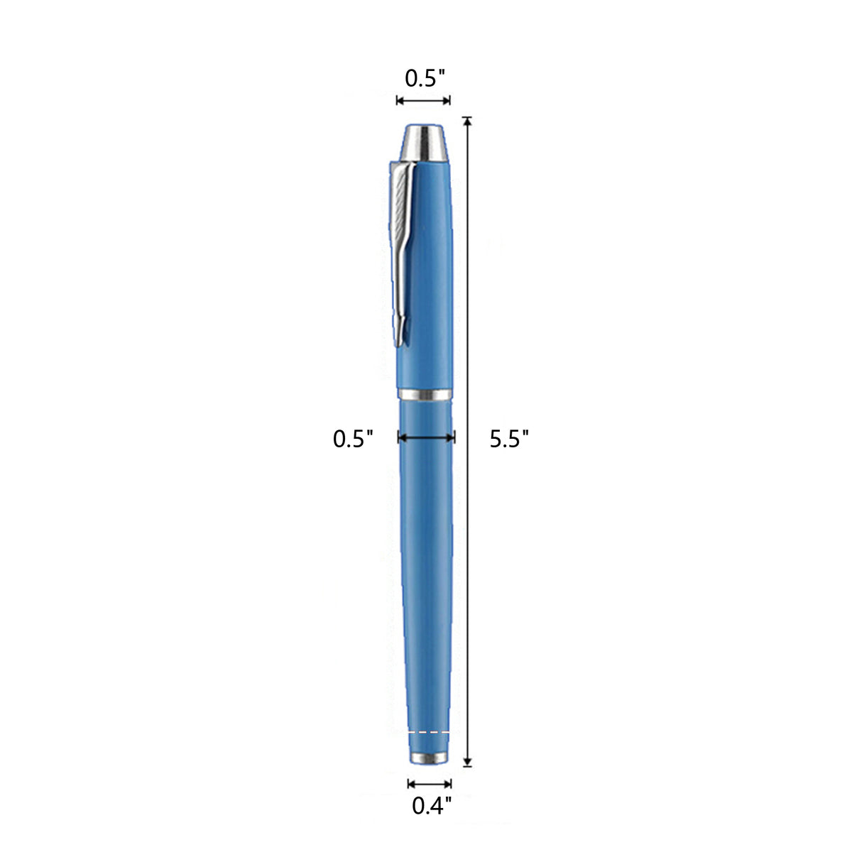 Metal Glossy Gel Pen with Cap