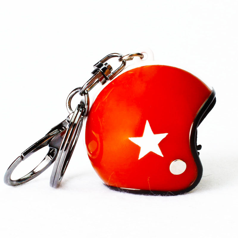 Custom Star Motorcycle Helmet Keychain Phone Pendant Bag Keyring Bag Pendant Charm Accessories