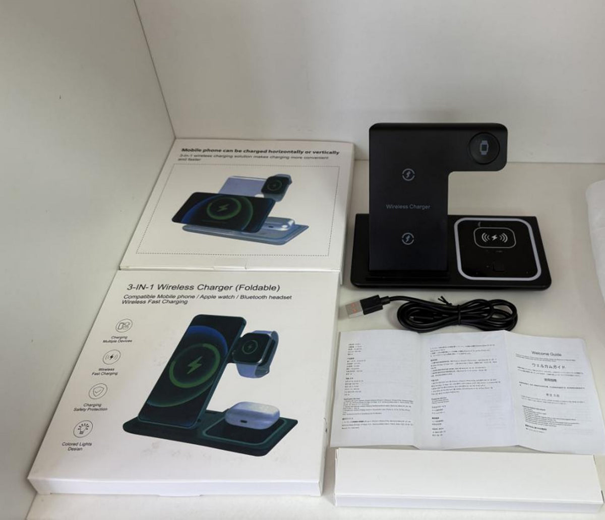 Foldable Wireless Charger Station Magnetic Wireless Charger